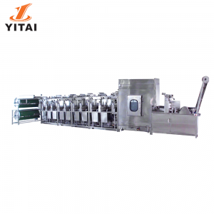 High speed continuous ribbon-dyeing machine